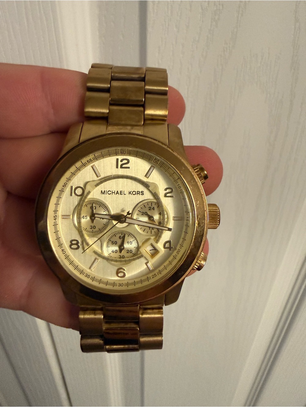 Michael Kors Men's Gold Stainless Steel Chronograph Watch